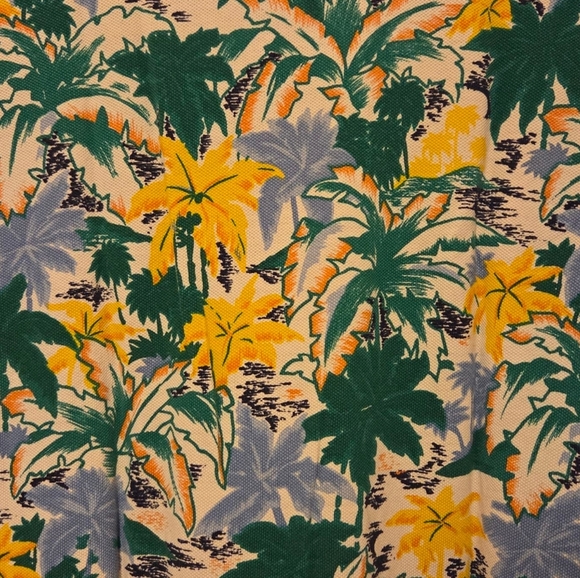 Vintage Gant Tropical Polo Shirt Men's Large Palm Trees Hawaii Collar Cotton - Picture 4 of 4